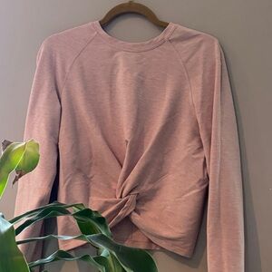 Lululemon Athletica Blush Twist-Back Sweatshirt